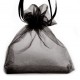 Organza gift bag ± 120x90mm Black
